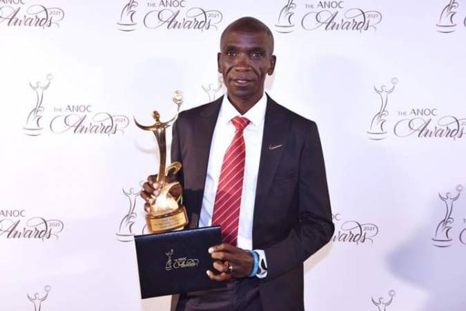 Eliud Kipchoge Wins Best Male Athlete At The Tokyo Olympics Award