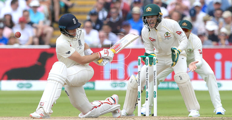 Rory Burns and England captain Joe Root lead in Ashes opener