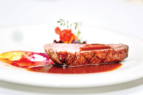 First-class meals onboard Dubai flight