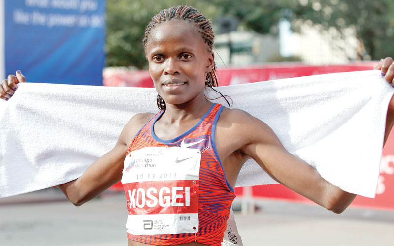 Kosgei shatters Radcliffe’s 16-year mark as Cherono makes it double delight in Chicago