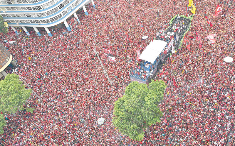 Flamengo’s Copa Libertadores victory parade turns chaotic