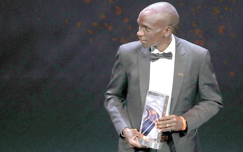 Kipchoge is first Kenyan to win two World Athlete of the Year Awards