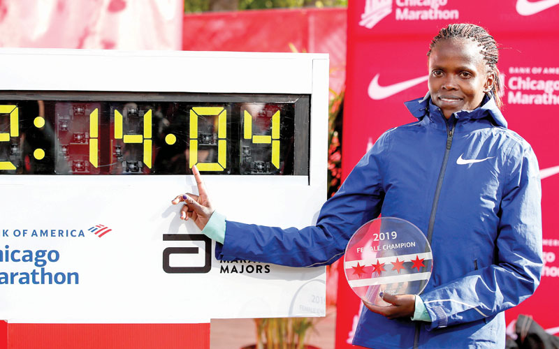 World record holder Kosgei among finalists for top IAAF Award