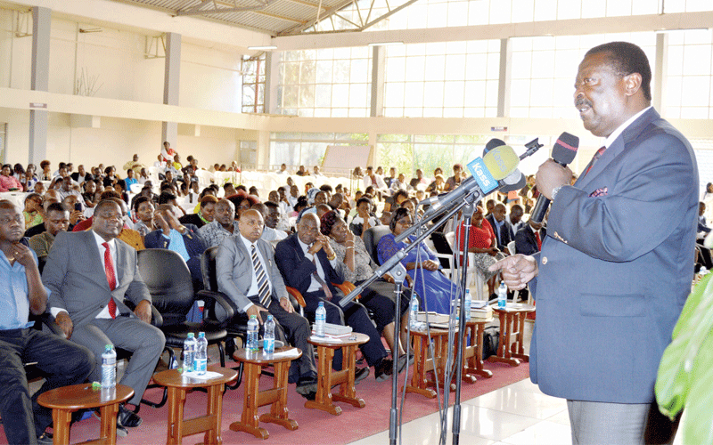 Build consensus on BBI report, urges Mudavadi
