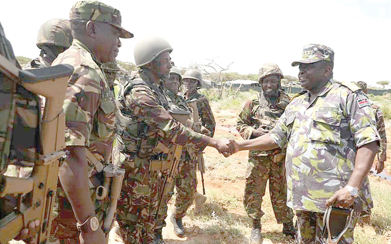 Remain vigilant, Mwathethe tells KDF troops in Somalia