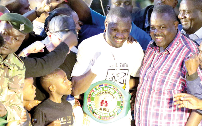 Okwiri retains ABU belt as Okolla floors Congolese