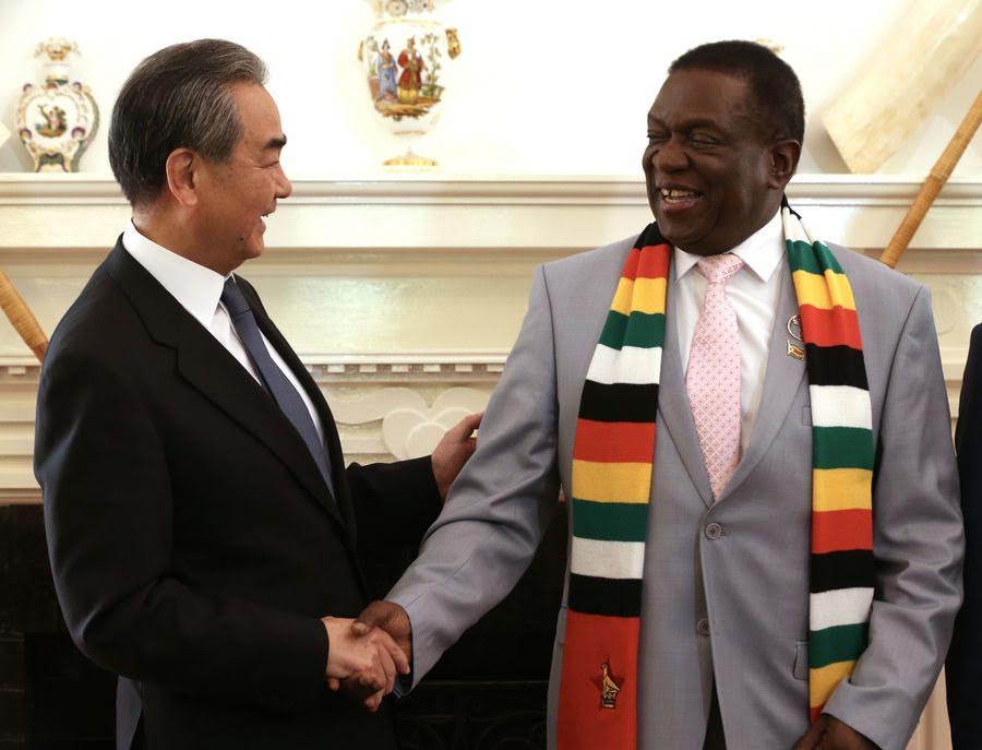 Mnangagwa meets with Chinese top diplomat
