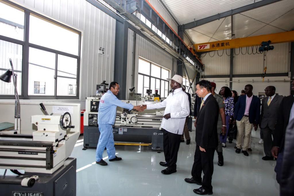 Museveni opens China-aided industrial training, production center