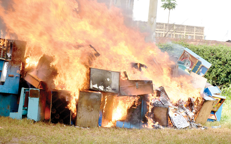 Security authorities destroy Sh8m illicit goods