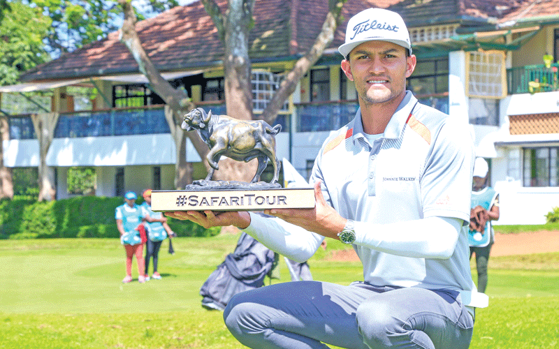 Greg Snow of Muthaiga Golf Club freezes opponents