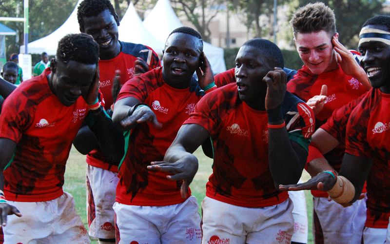 Kenya U20 side Chipu after winning last year’s Bathers Trophy following victory over Namibia in Nairobi. Photo/PHOTO/ALEX NJUE
