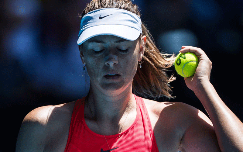 Grand Slam champion Maria Sharapova drop in the rankings