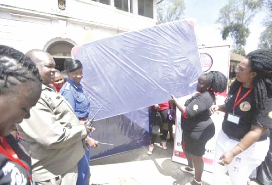 Nakuru commercial sex workers surprise police station with donations