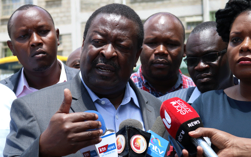 Political drama will derail BBI, says ANC leader Mudavadi