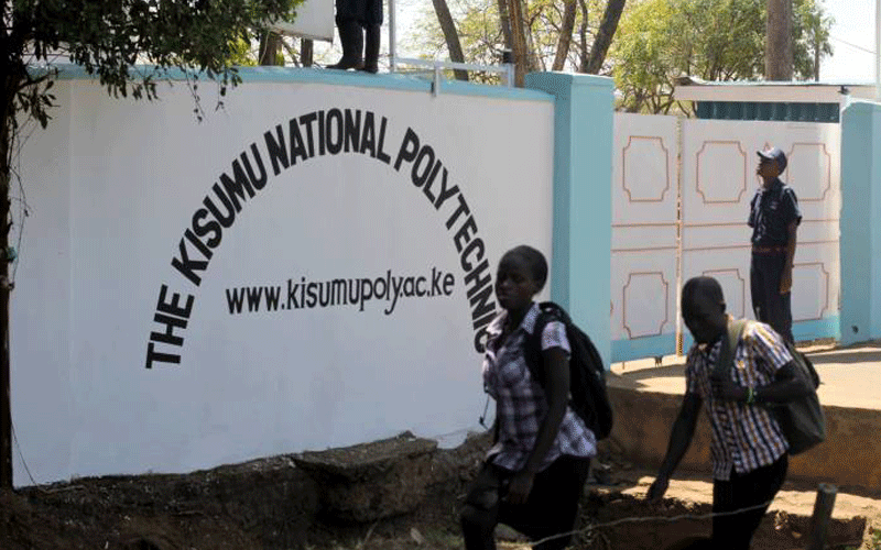 Kisumu Polytechnic students go on the rampage