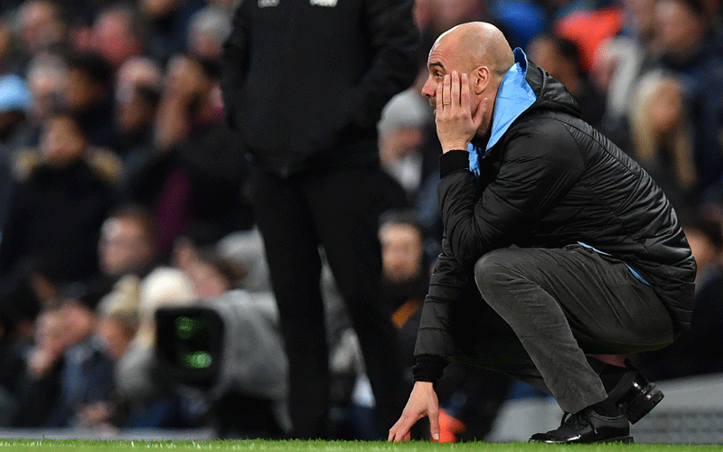 City’s Pep Guardiola concedes Premier League title