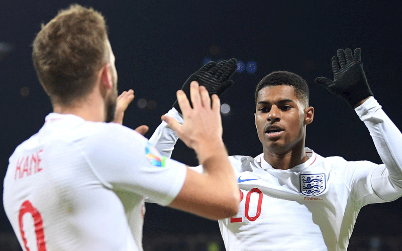 Southgate hopeful on Kane, Rashford fitness