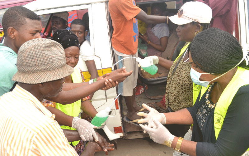 Inua Mama Group conducts PSV sanitary lessons on corona awareness
