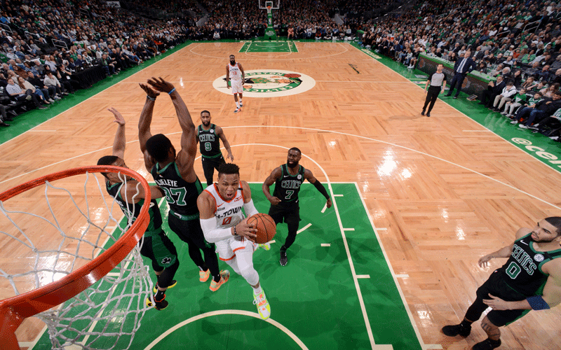 Rockets edge Celtics, Grizzlies shock Lakers