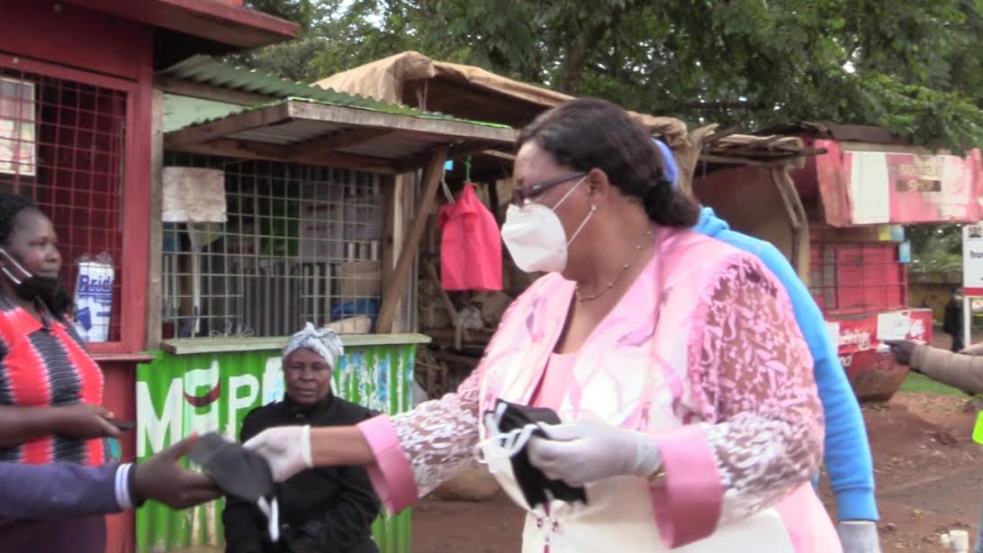 Trans Nzoia: Nominated MCA Wanjala distributes face masks, sanitisers