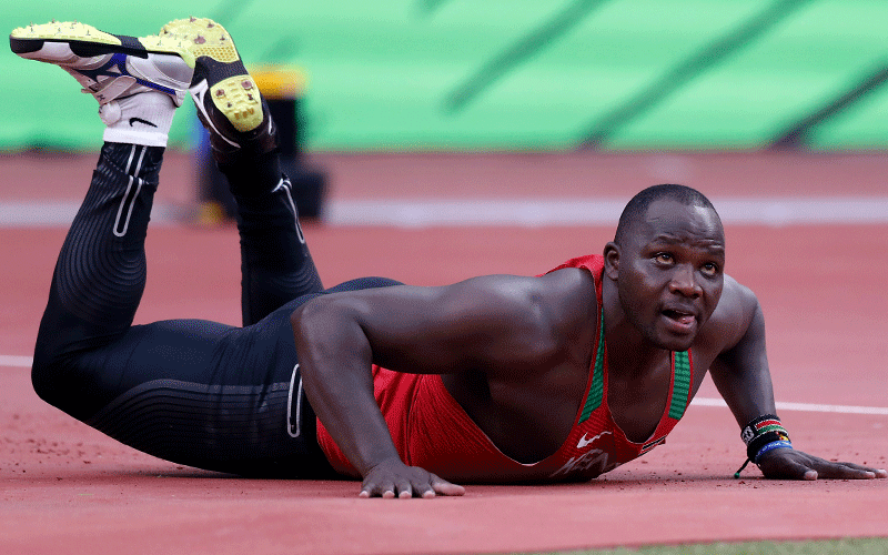 Julius Yego follows his throw during the 2016 Olympic Games in Rio de Janeiro. Photo/SPORTPICHA