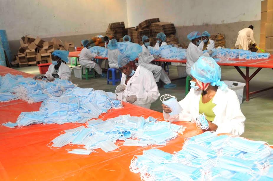 Chinese factory in Uganda making face masks to plug shortage