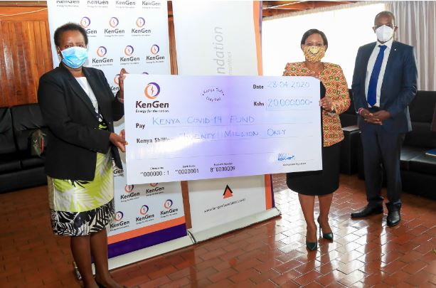 KenGen donates 20million towards Covid_19 emergency response fund