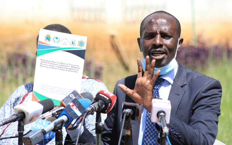 Knut Secretary General Wilson Sossion. PHOTO/Raphael Munge