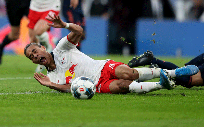 Leipzig’s Poulsen out for ‘foreseeable future’ after damaging ligaments