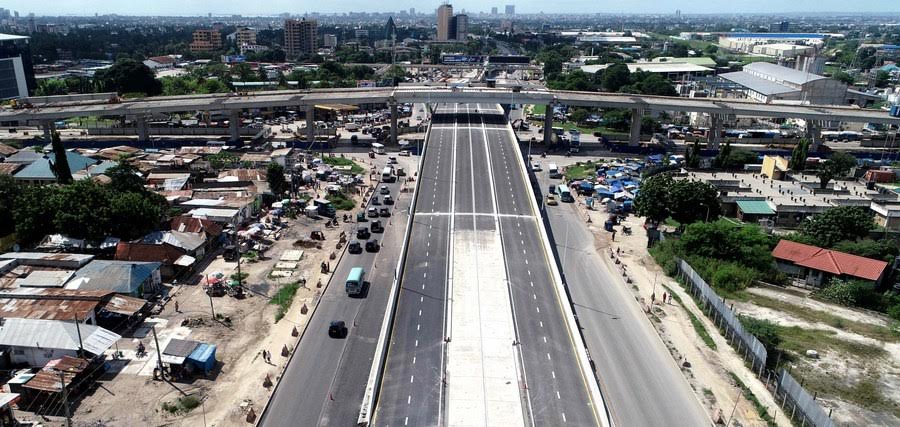 Chinese-built interchange in Tanzania’s business capital offers relief to motorists