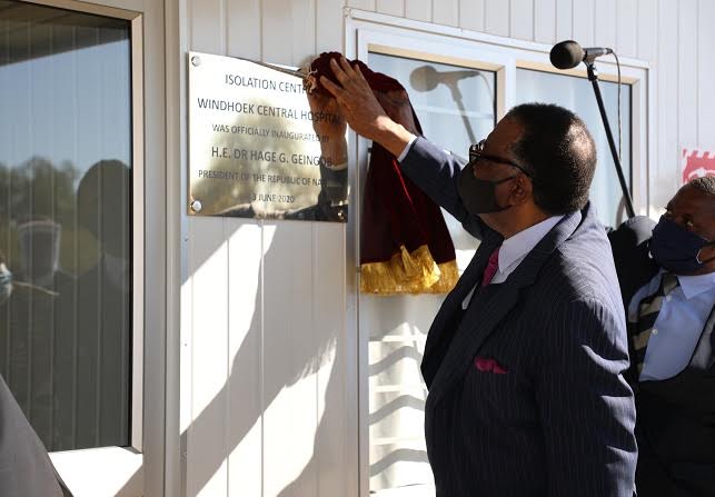 Namibia president commissions isolation facility built by Chinese firm