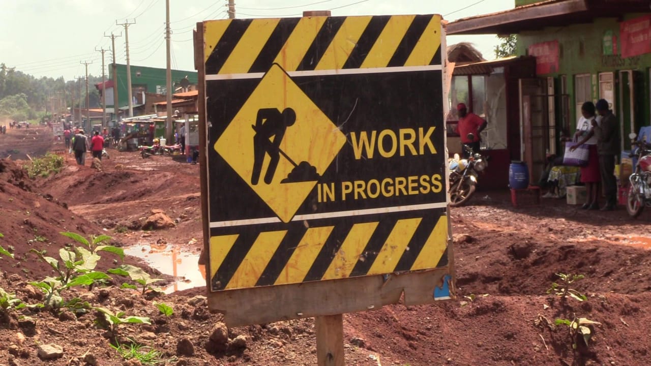 Boda boda operators protest poor state of road