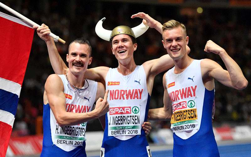 Ingebrigtsen bothers Jakob, Henrik and Filip. PHOTO/World Athletics.