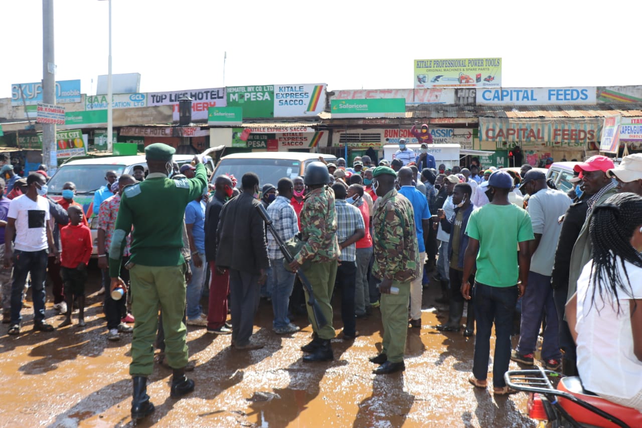 Chaos in Kitale as rival matatu Saccos fight