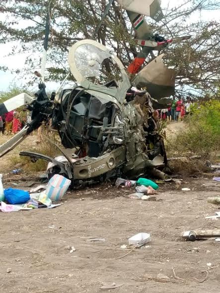 Military chopper crash kills 2 in Kenya