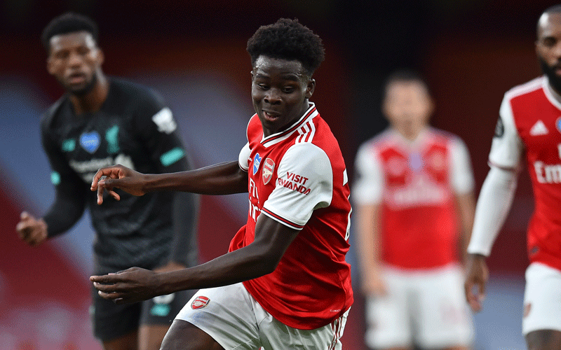 Super Eagles in plan to snatch Arsenal’s Saka from under the nose of Three Lions
