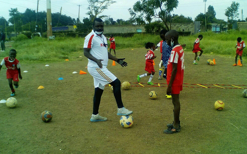 Kids in Uhuru estate use open field to sharpen skills during Covid-19