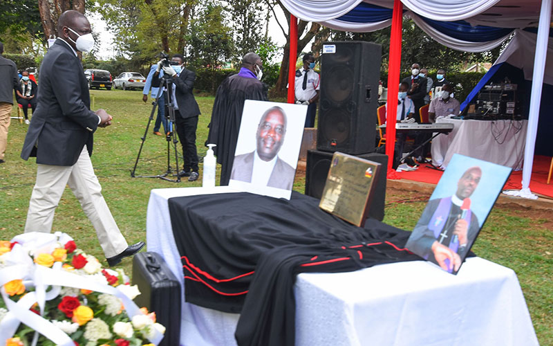 Ruto echoes Uhuru’s message to Kenyans at PCEA Reverend Kania’s burial