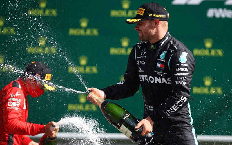 Bottas wins Austrian GP as Hamilton challenge left on its knees