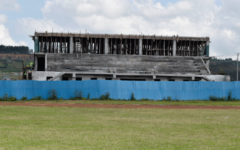 Construction of Ol Kalou stadium gobbles up millions but not yet complete