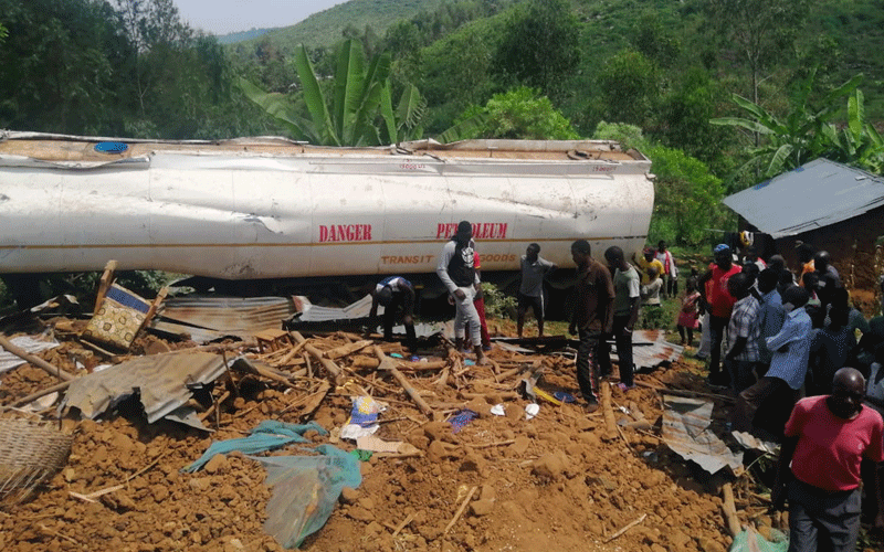 Three seriously injured in Kisumu tanker accident