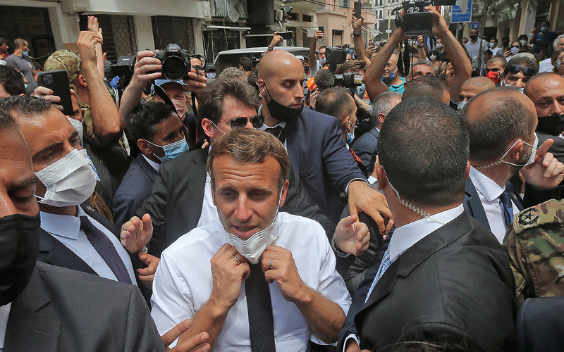 France’s Macron checks in as aid response for Beirut starts