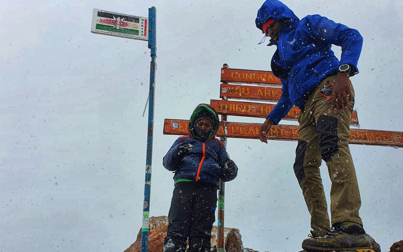 Father-son adventures in the mountains