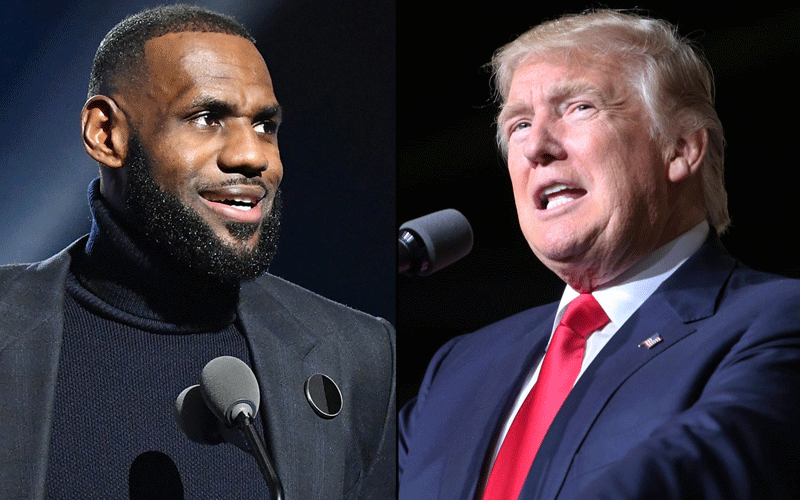 LeBron brushes off Trump blast: ‘We could care less’