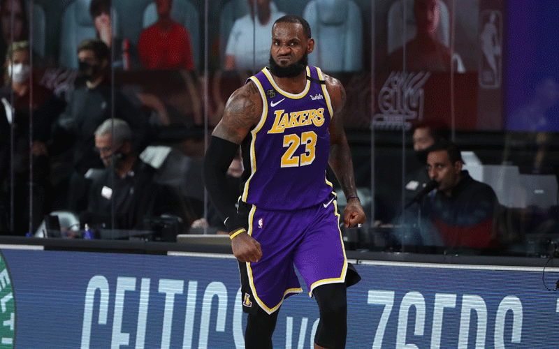 LeBron James of the Los Angeles Lakers in action during a past NBA match. PHOTO/@Lakers/x