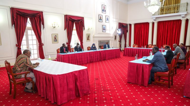 Uhuru and Raila meet Senate leaders ahead of revenue debate