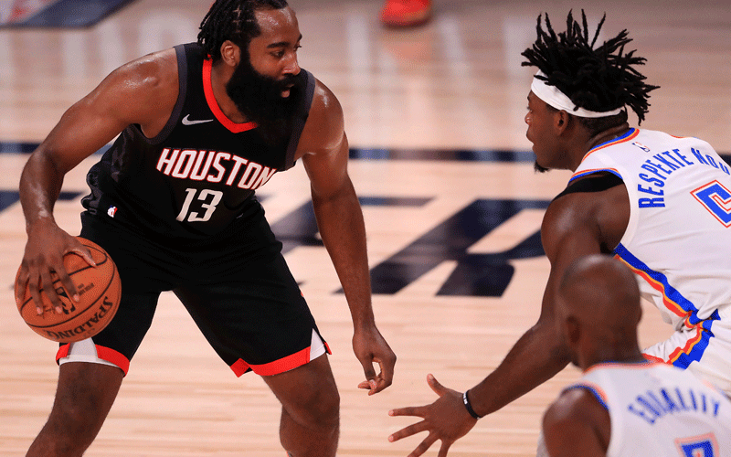 Harden block clinches series for Rockets, sets Lakers clash