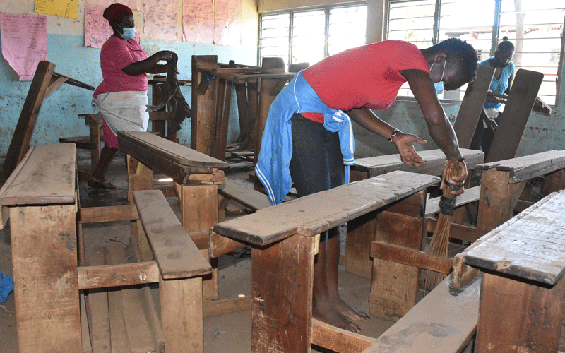 Teachers report in high spirits, ready to work