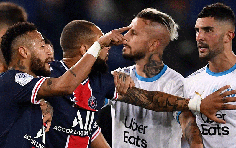 Neymar, teammates Layvin Kurzawa, Leandro Paredes sent off together