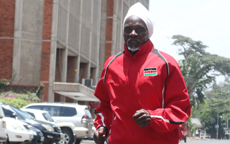 Stephen Kamande is fast approaching 70 but he continues to race